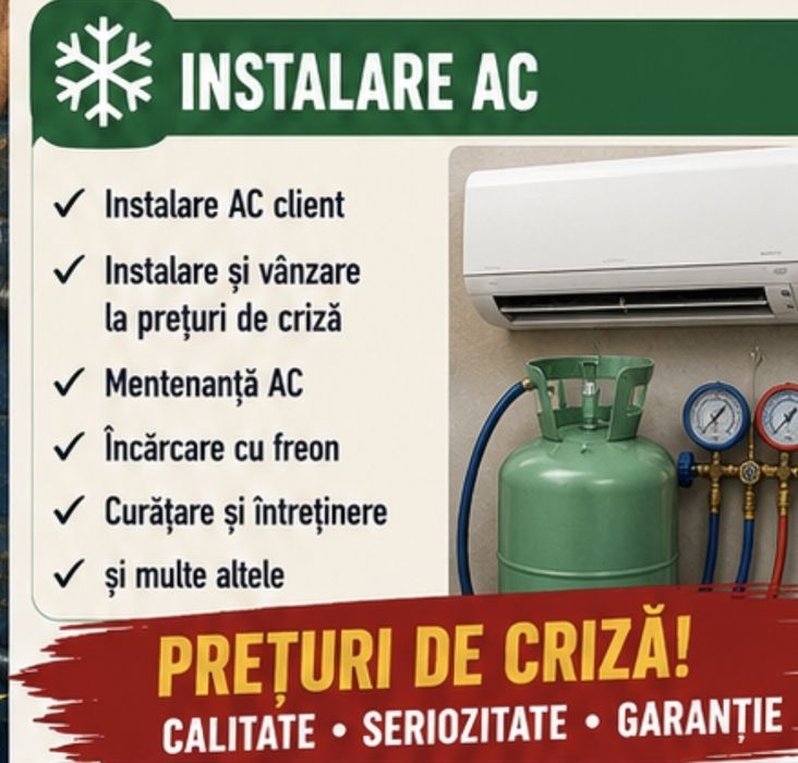 Reparatii sanitare, instalatii electrice, mentenanta si montaj AC