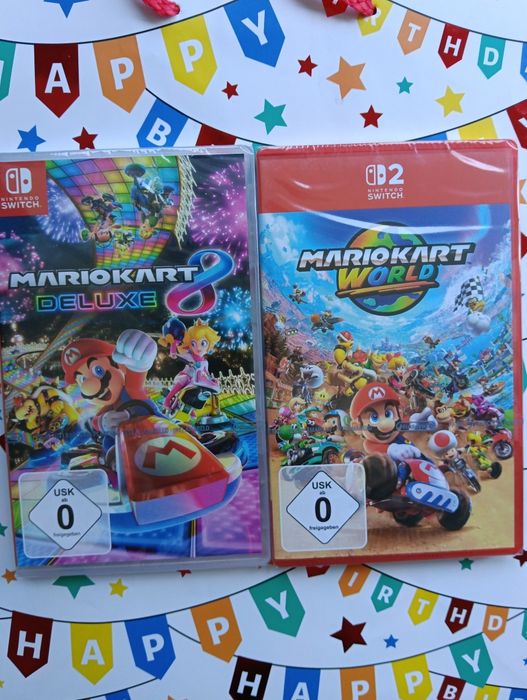 Joc sigilat Nintendo Switch 1/2 Mario Kart World/Mario Kart 8 Deluxe