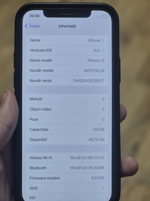 Iphone 12 100% 64gb