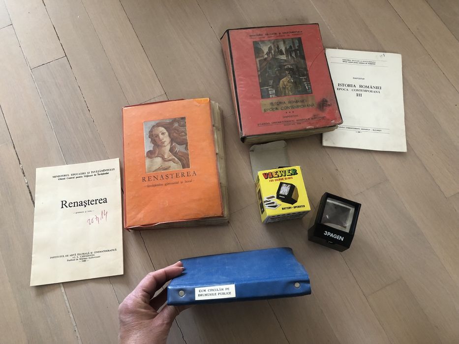 Diapozitive, albume, schimb cu diafilme.