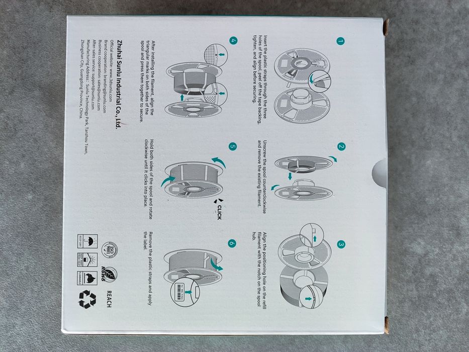 SUNLU PETG Black  1kg.  Филамент за 3Д принтер