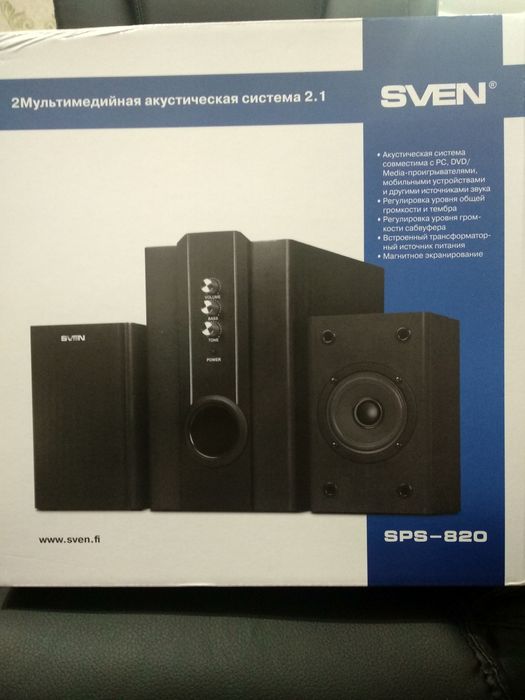 Колонки НОВЫЕ 2.1 SVEN SPS-820