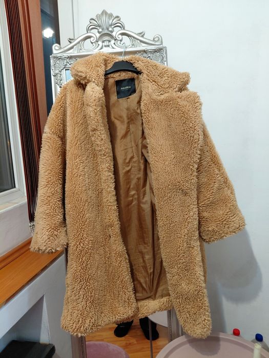 Blanita lunga/palton blana artificiala