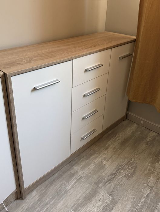 Комод с ящиками белый