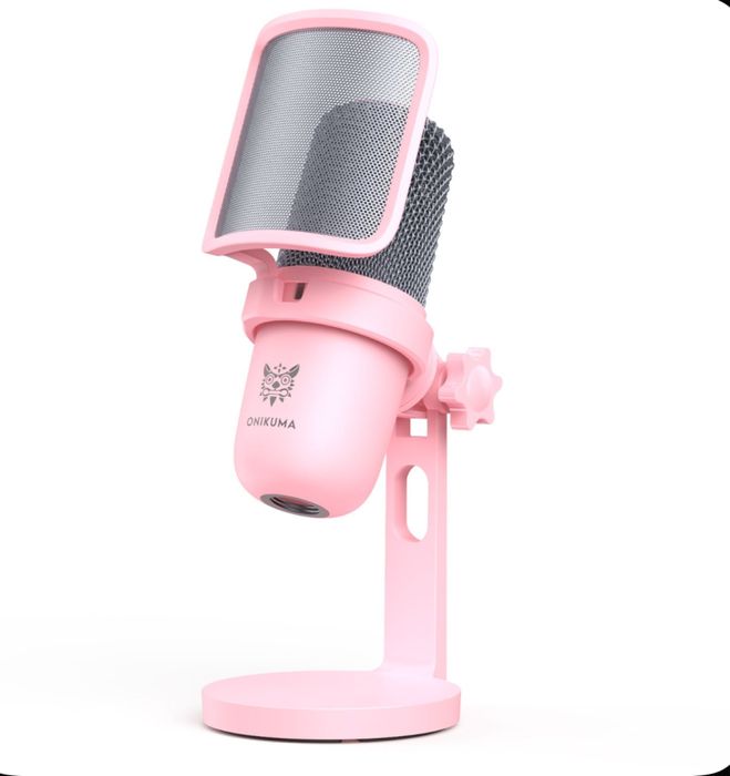 Компьютерный микрофон розовый