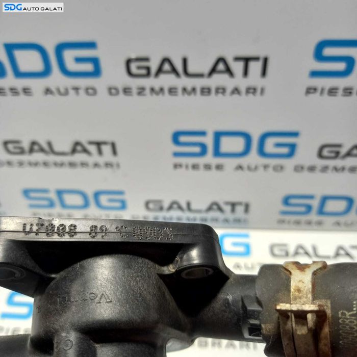 Furtun Conducta Racire Apa Antigel cu Carcasa Corp Termostat Dacia Sandero 2 1.2 2012 - 2016 Cod 8200660882 924009088R [0993]