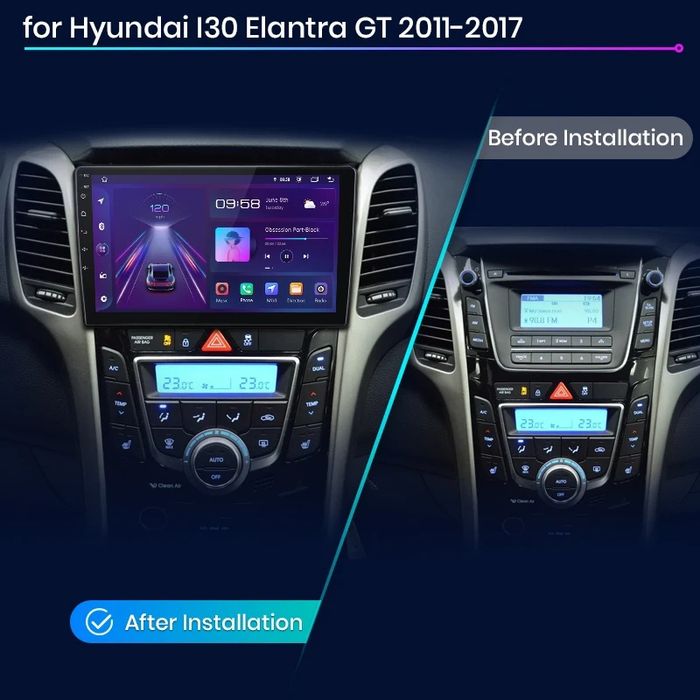 Мултимедия Hyundai i30 Elantra Android GPS Навигация