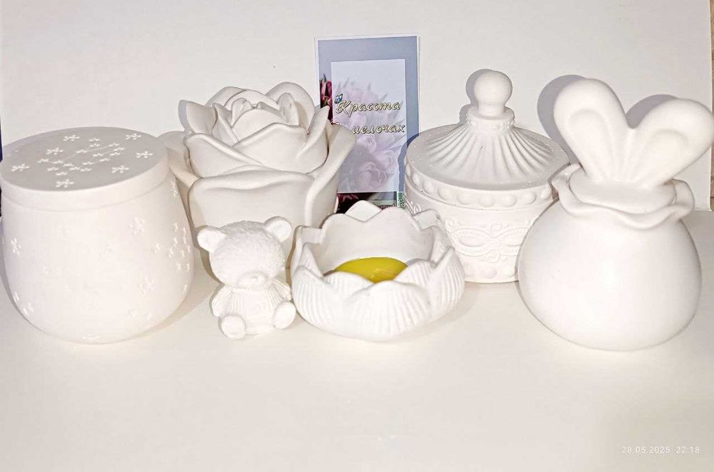 Шкатулка раскраска-из гипса