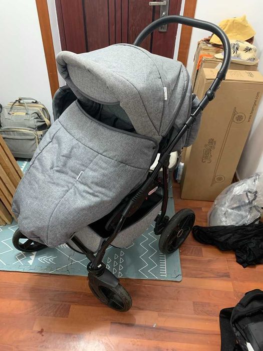 Carucior copii 3 in 1 Boston Grey Jeans