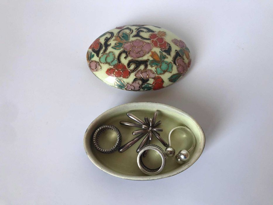 кутия за бижута - порцеланова