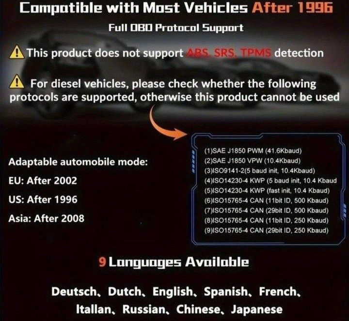 Dispozitiv de diagnosticare și scanare auto ODB2