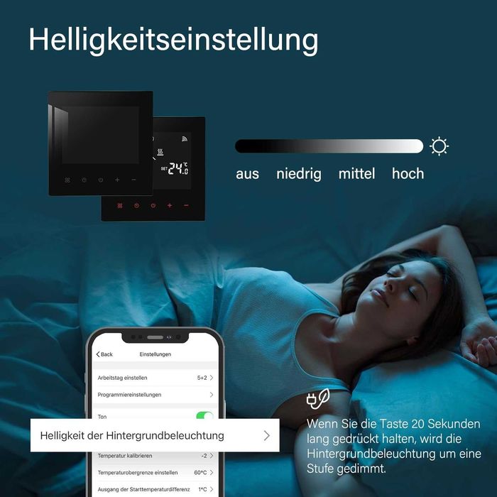 Termostat Beok WiFi,smart wireless inteligent încălzire prin pardoseală apă,boiler centrala termica,digital compatibil cu Alexa Google Home,3A,230V
