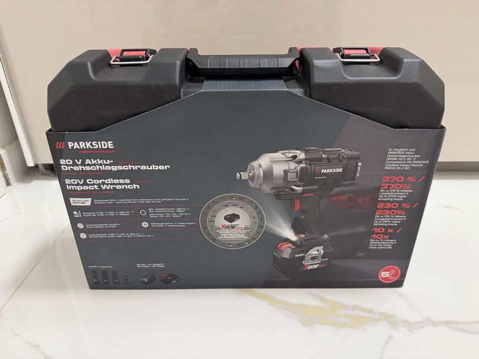 PARKSIDE PERFORMANCE 20V ударен гайковерт – чисто нов