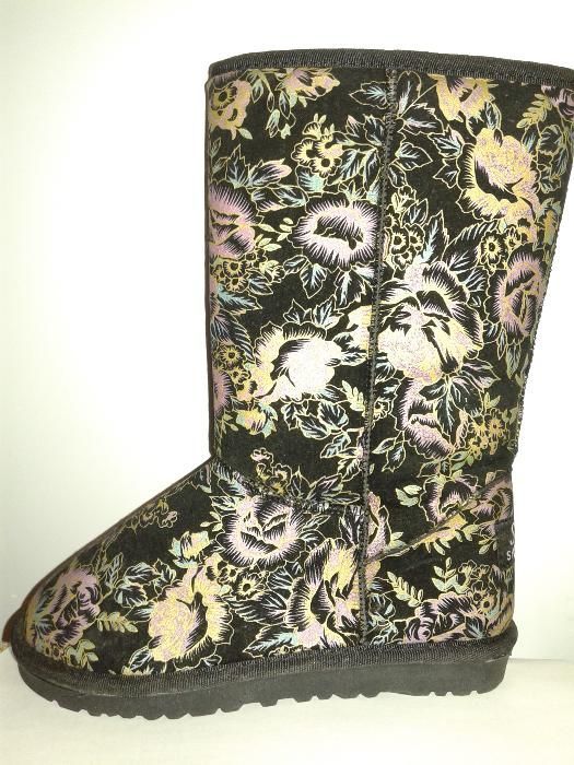 Угги новые с рисунком