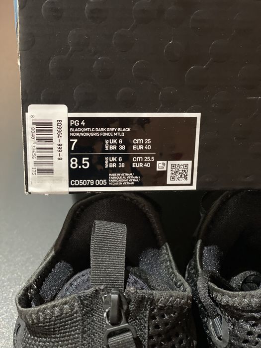 Adidasi Originali Nike Paul George PG 4  Noi in Cutie Marime 40 /