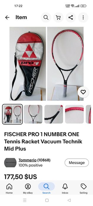 Racheta tenis Fischer pro no 1!