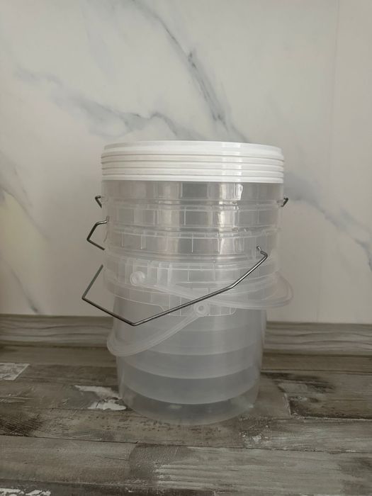 Ведра были использованы 1 раз для меда.