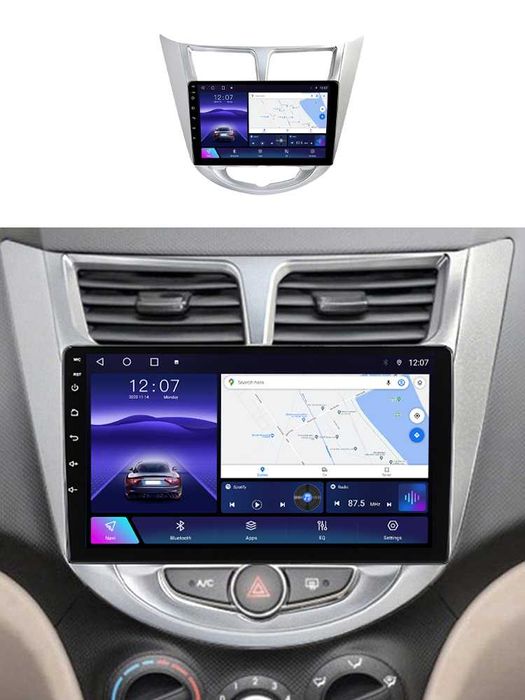 Navigatie Android 14 Hyundai Accent 2010-2016 Waze CarPlay CAMERA