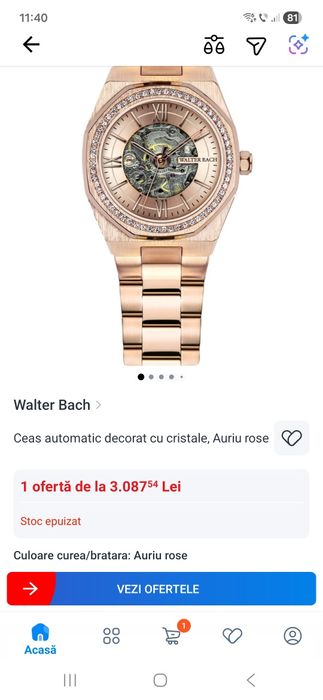 Walter Bach ceas dama