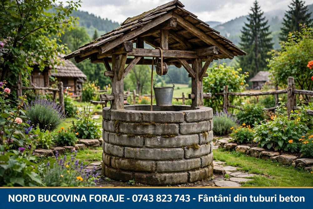 Executam fantani cu tuburi de beton 60-100 cm. Deplsari in  judetele Suceava si Botosani