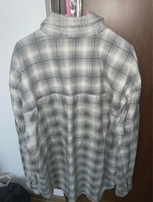 Camasa barbateasca vintage gri in carouri