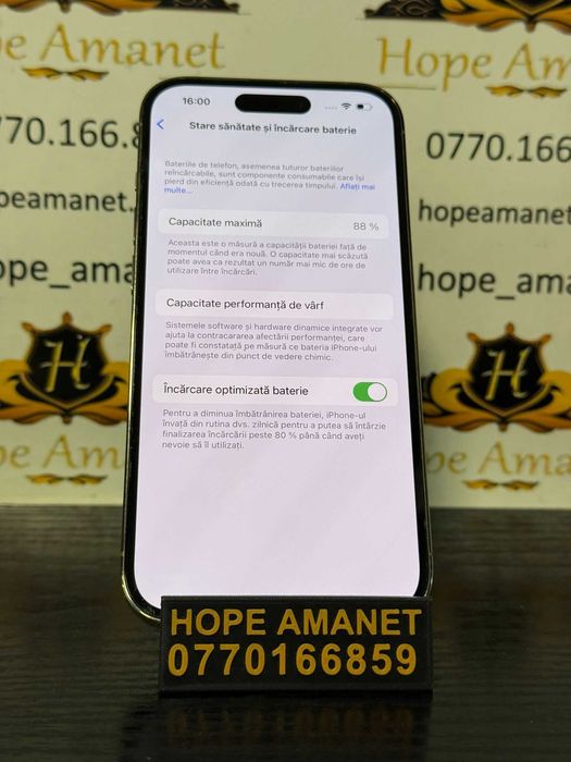 Hope Amanet P10/iPHONE 14 PRO 128 GB BATERIE 88%