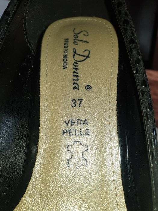 Pantofi piele negri 37