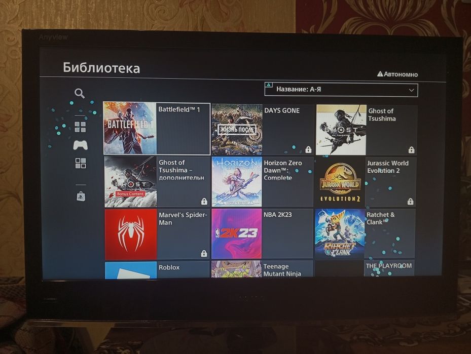 PS 4 pro + телевизор + джойстик