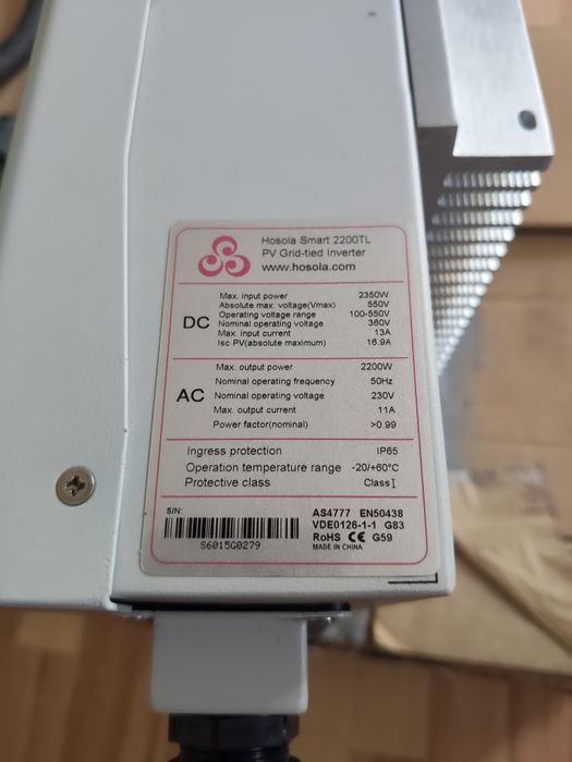 Invertor solar On-Grid Hosola Smart 2200TL (2.2 kW) Panouri Fotovoltaice