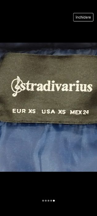 Geaca dama ,indigo ,bleumarin ,xs