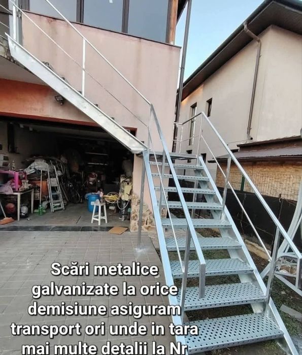 Scări de exterior galvanizate industriale