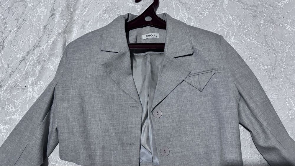 Серый Костюм-Двойка