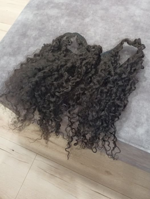 Естествена коса къдрава зашита