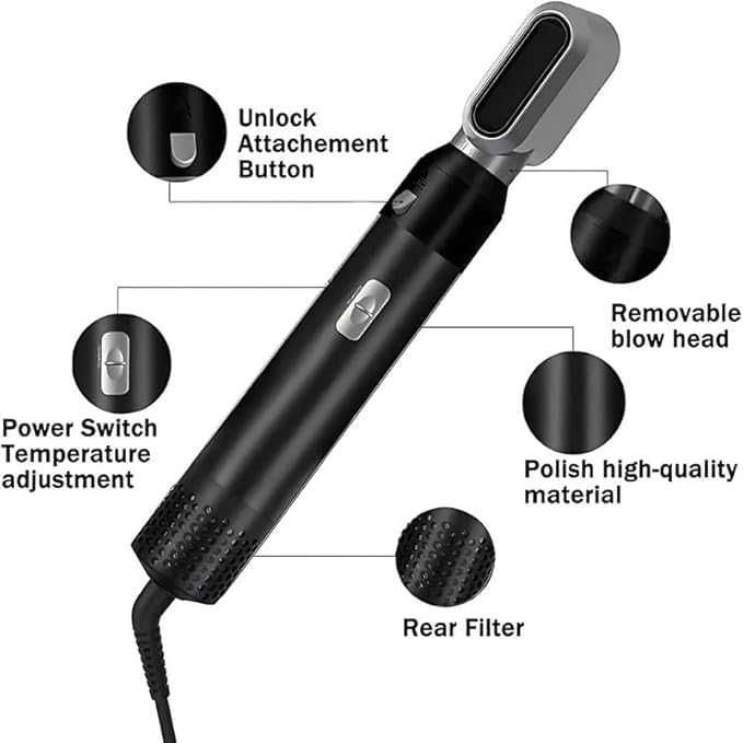 Намален!Мултифункционален сешоар-стайлер за коса 5 в 1 TP-5+1!