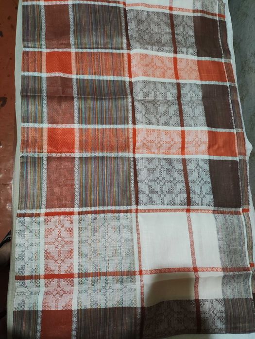 Скатерть 1.5м х 1.5м, лен, новая (ссср)