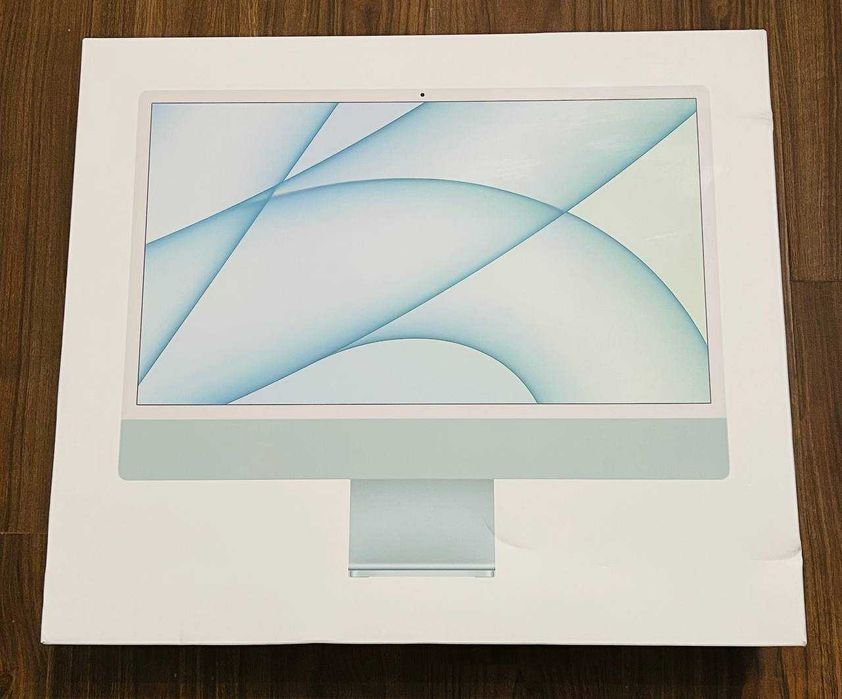 iMac 24 Retina 4.5K | M1 чип с 8 ядрен GPU | 512GB - Зелен - Като НОВ!