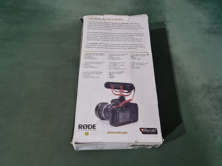 Rode VideoMic Go microfon dslr mirrorless in stare ca nou