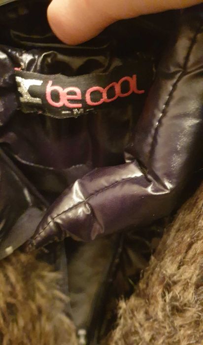 Geaca lunga de iarnă, groasa, de fas, neagra, S/M