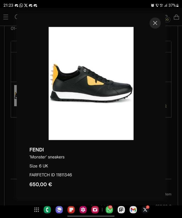 Fendi Monster sneakers