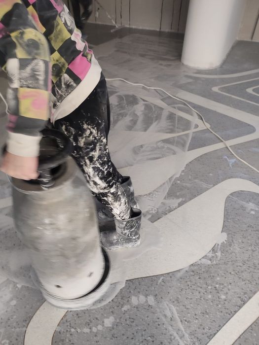Șlefuit Lustruit Marmură Travertin Mozaic