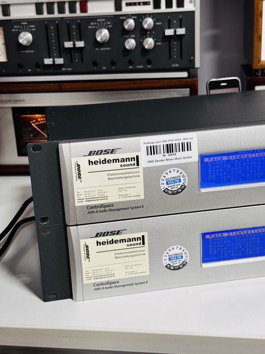 Bose ControlSpace AMS-8 II – Sistem Audio Management Profesional DSP 24-bit/96kHz, 8 Zone, 8 Intrari + 8 Iesiri, 2 Unitati Rack