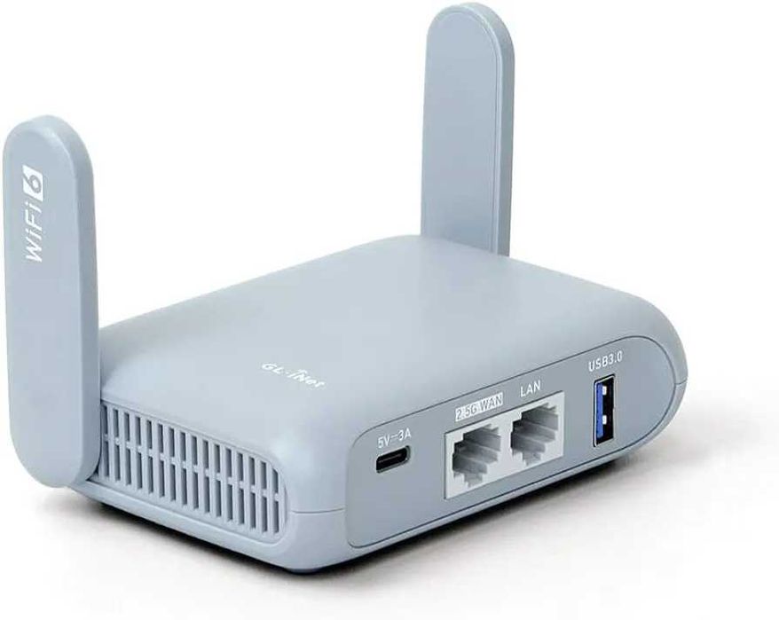 НОВ Travel Рутер GL.iNet Beryl AX (GL-MT3000) - Wi-Fi 6 / VPN / 2.5G