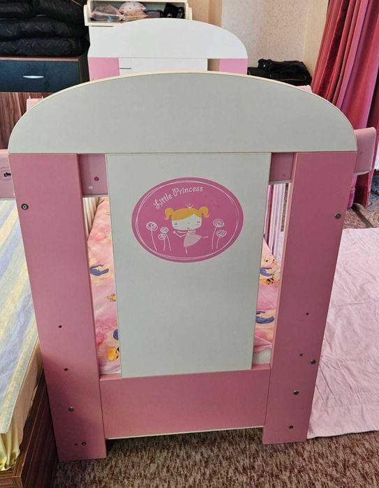 Black FRIDAY / бебешка КОШАРА Little Princess + СКРИН + ПОВИВАЛНИК