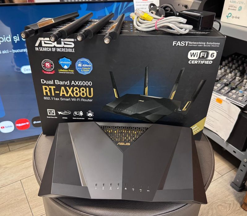 Amanet F28: Router  Wireless Asus RT AX88U Wi fi Dual Band