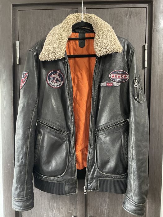 Geaca piele naturala aviator