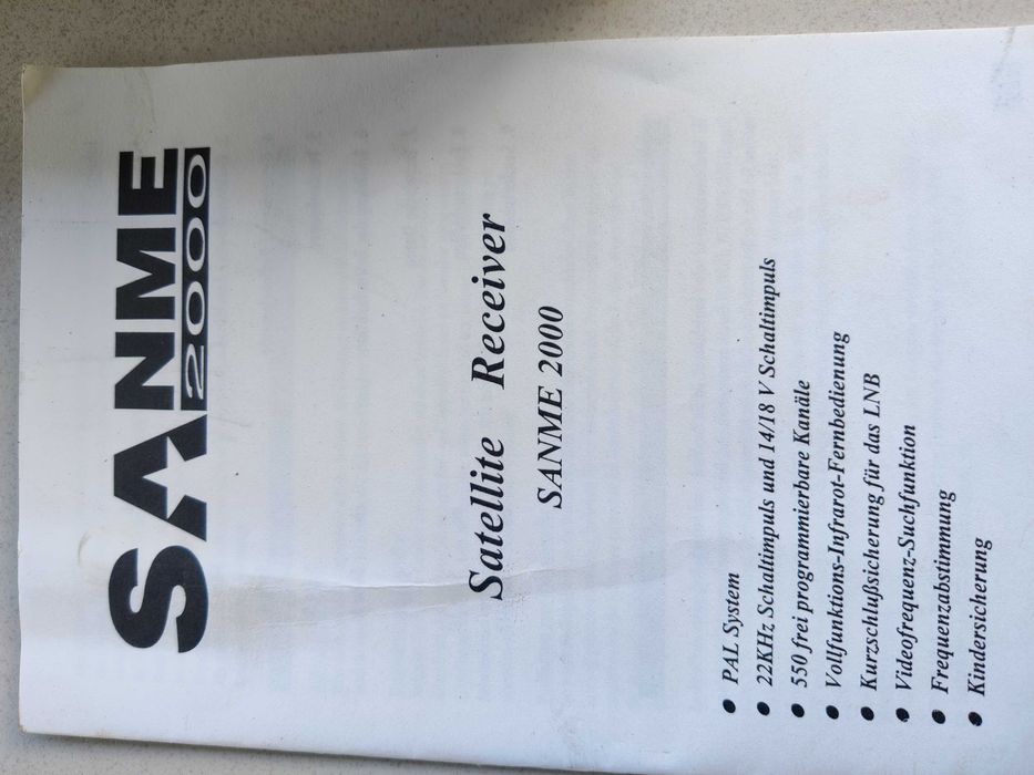 Receptor/receiver satelit stereo SAMNE 2000, 550 canale, nou
