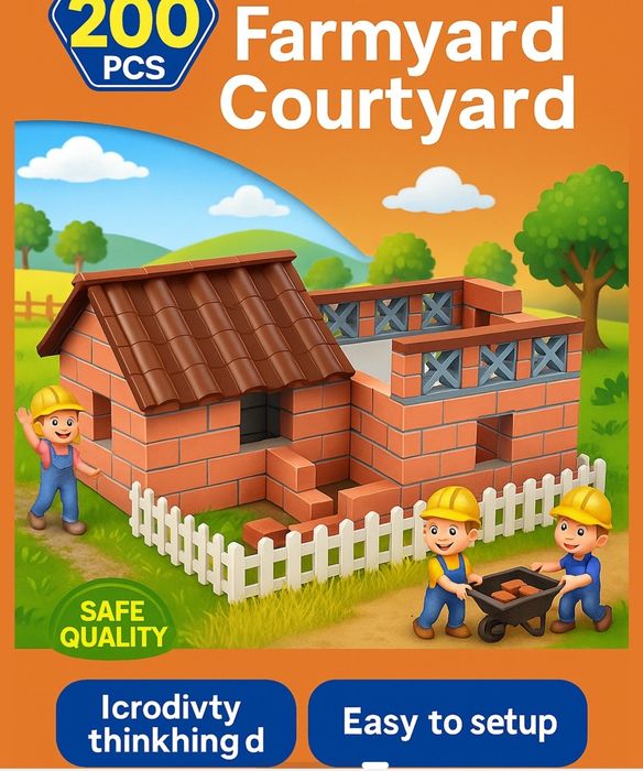 Конструктор NUKANTE Farmyard DIY Courtyard — это увлекательный набор д