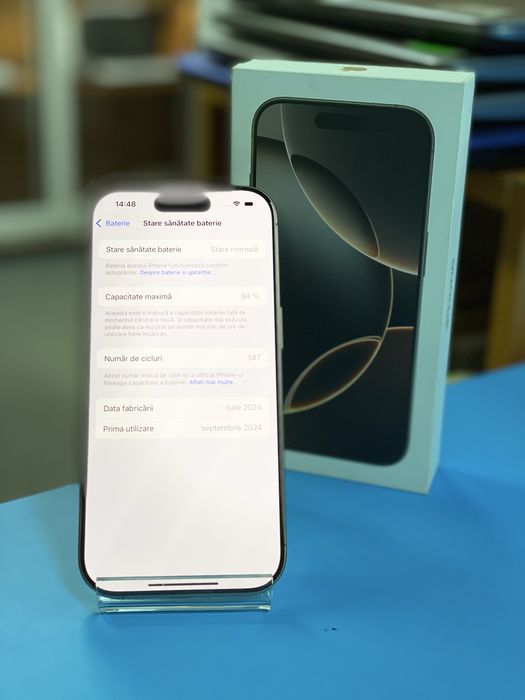 Apple iPhone 16 Pro CUTIE 100% 128GB, Garantie 12 luni | Lensun