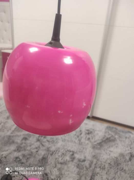 Два абажура в розово