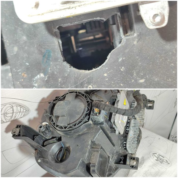 Far stânga UK BMW X5 E70 LCI 2011 SAV Bi-Xenon cu lupă (2010-2013) Cod:63127278047 (4E2)